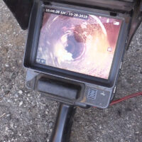 close up a video inspection camera